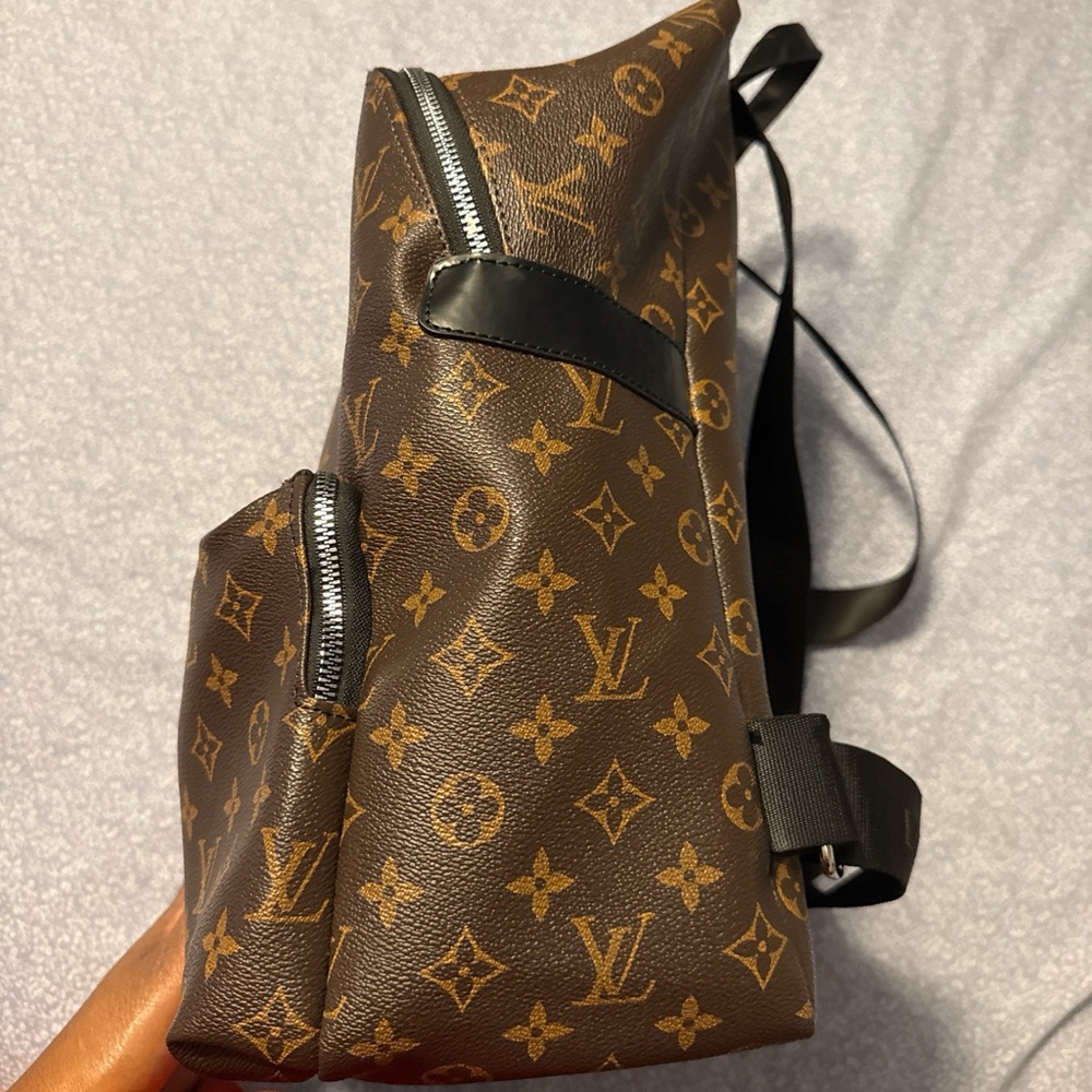 Elegant Brown Monogram Backpack - image 2